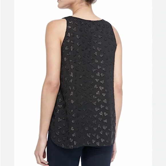 ALICE +OLIVIA Bruden Shimmery Heart Draped Top - Picture 3 of 10